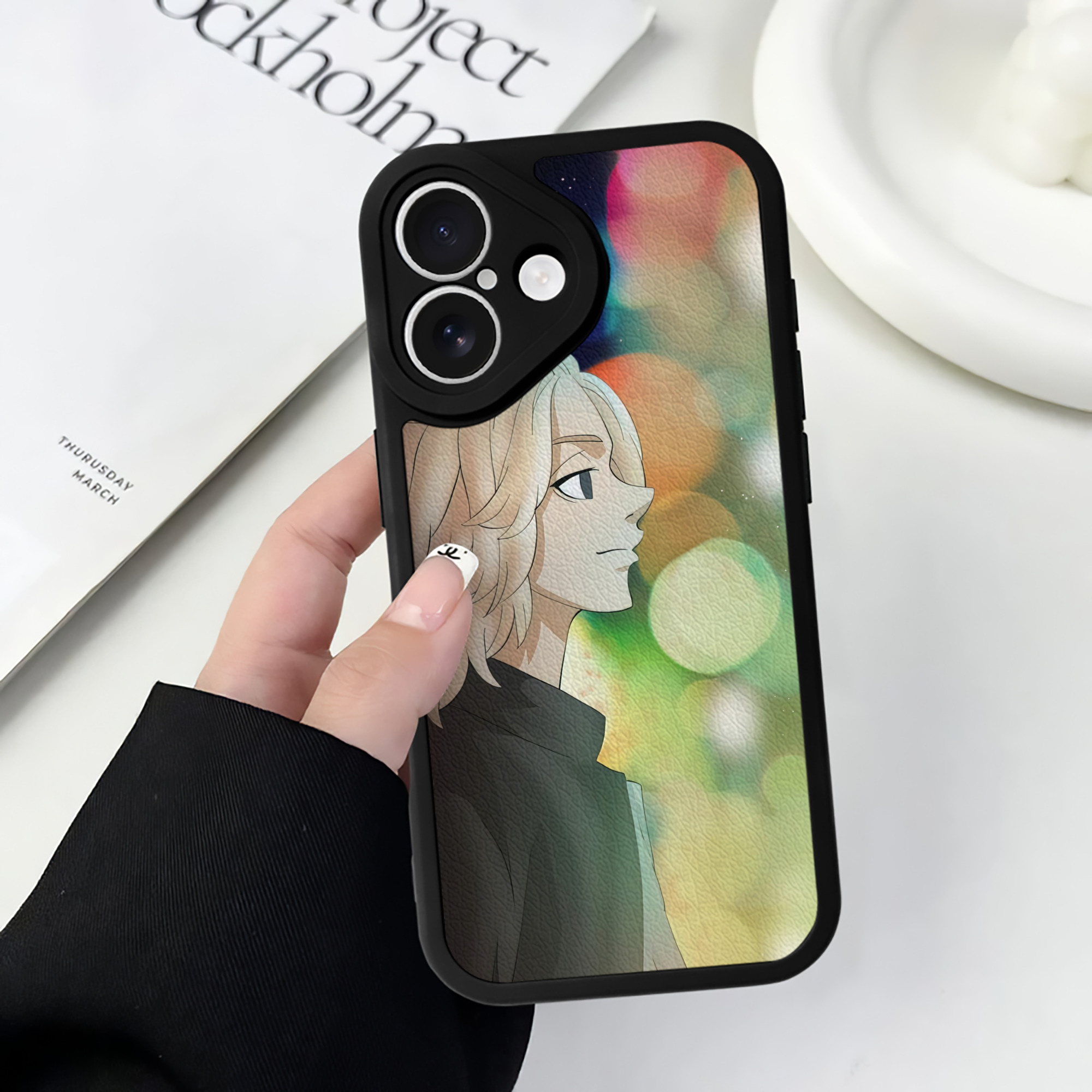 （画像用） 東京リベンジャーズ Tokyo Revengers 【iPhone 16シリーズ対応】シリコンスマホケース（レザー調） 材質：シリコン